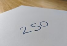 Number 250 to represent FTSE 250